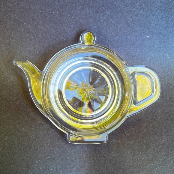 Mikasa Tea Bag Tray Crystal Clear Glass Tea Time Tea Bag holder - Picture 1 of 3